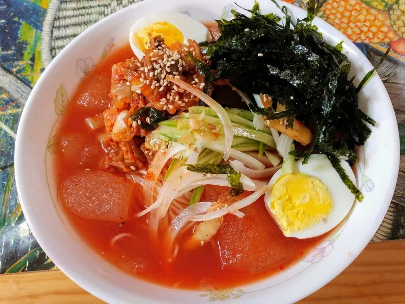 김치말이 국수