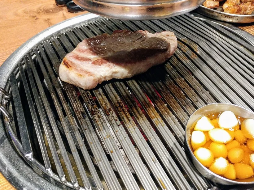 목살 추가