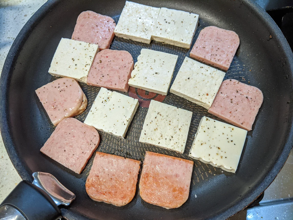 스팸두부김치