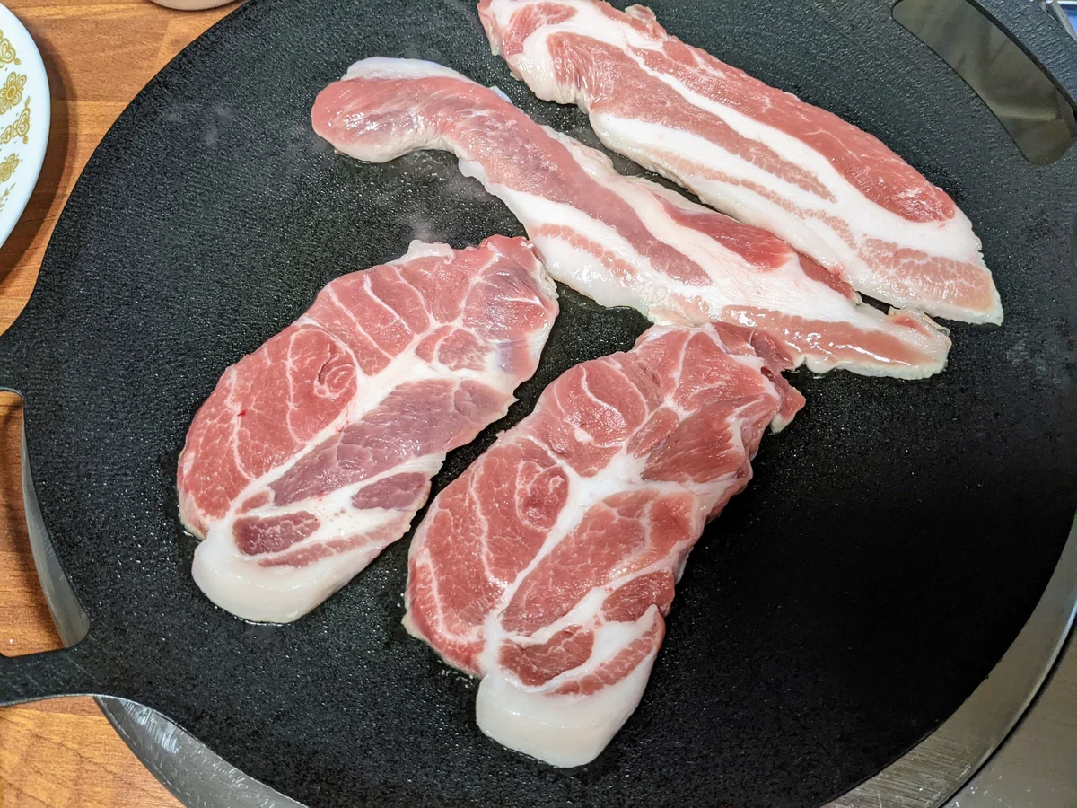 생삼겹살+생목살+훈제목살